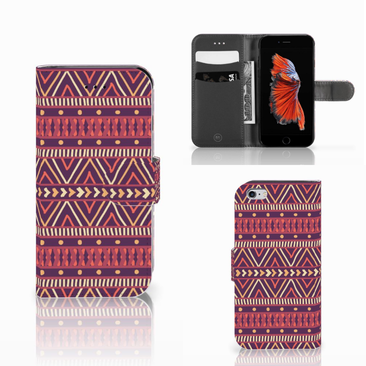 Apple iPhone 6 | 6s Telefoon Hoesje Aztec Paars