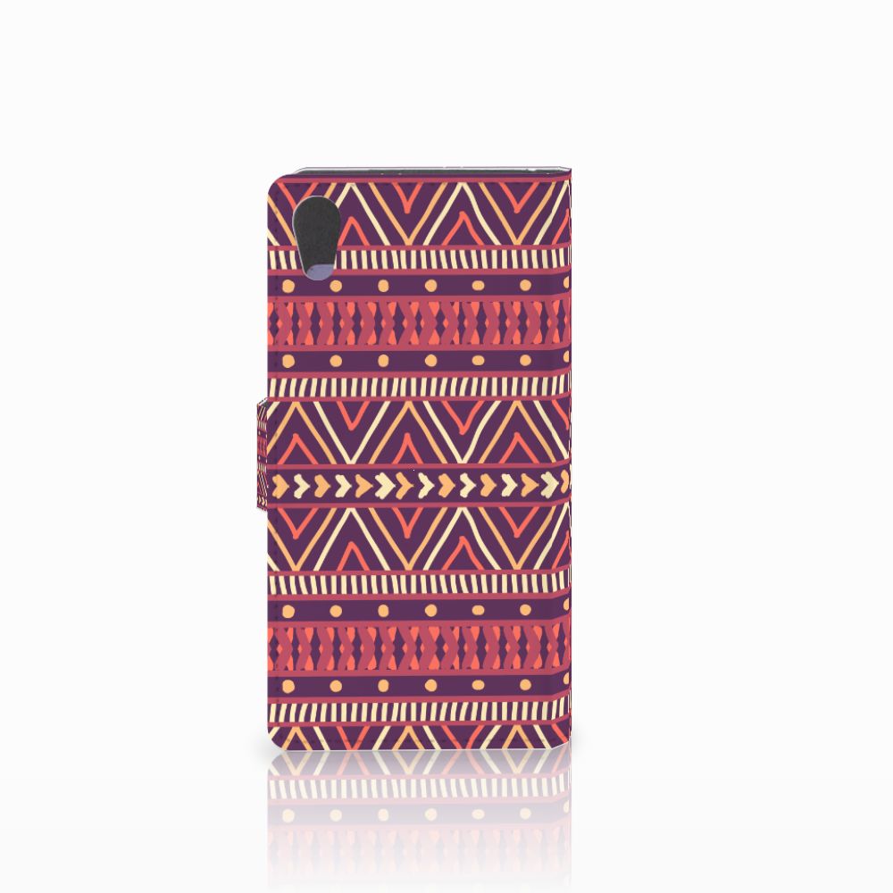 Sony Xperia XA1 Telefoon Hoesje Aztec Paars