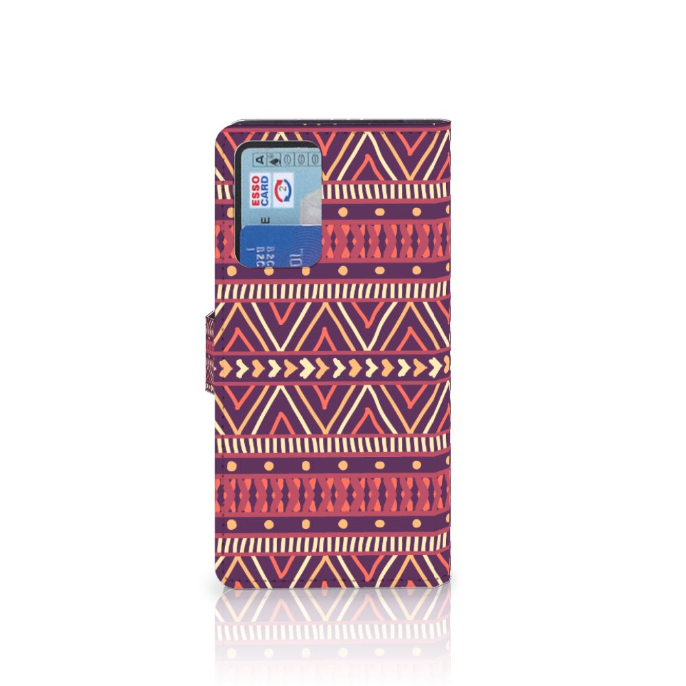Xiaomi Redmi Note 10 Pro Telefoon Hoesje Aztec Paars