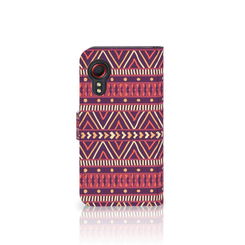 Samsung Galaxy Xcover 5 Telefoon Hoesje Aztec Paars