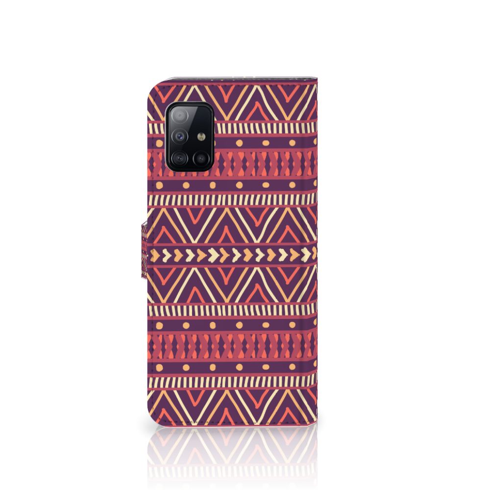 Samsung Galaxy A71 Telefoon Hoesje Aztec Paars
