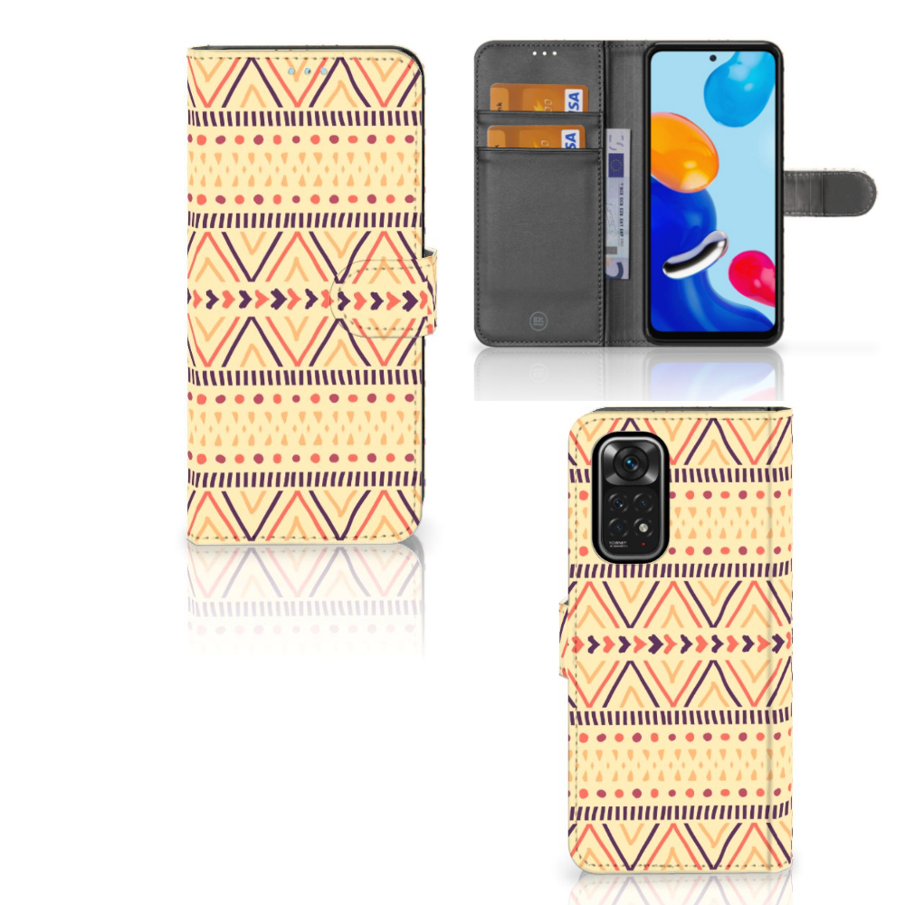 Xiaomi Redmi Note 11/11S Telefoon Hoesje Aztec Yellow