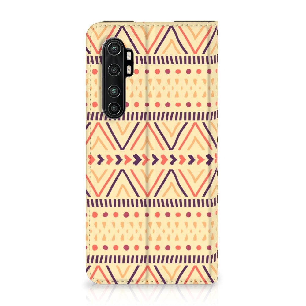 Xiaomi Mi Note 10 Lite Hoesje met Magneet Aztec Yellow