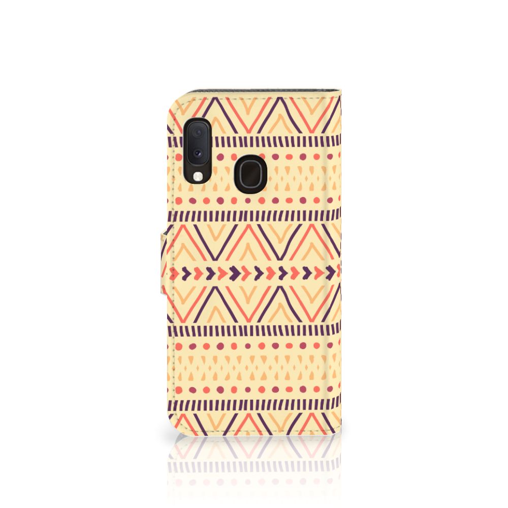 Samsung Galaxy A20e Telefoon Hoesje Aztec Yellow