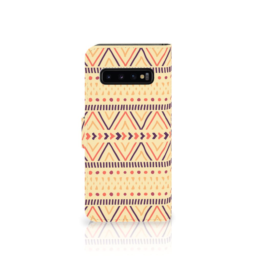 Samsung Galaxy S10 Telefoon Hoesje Aztec Yellow