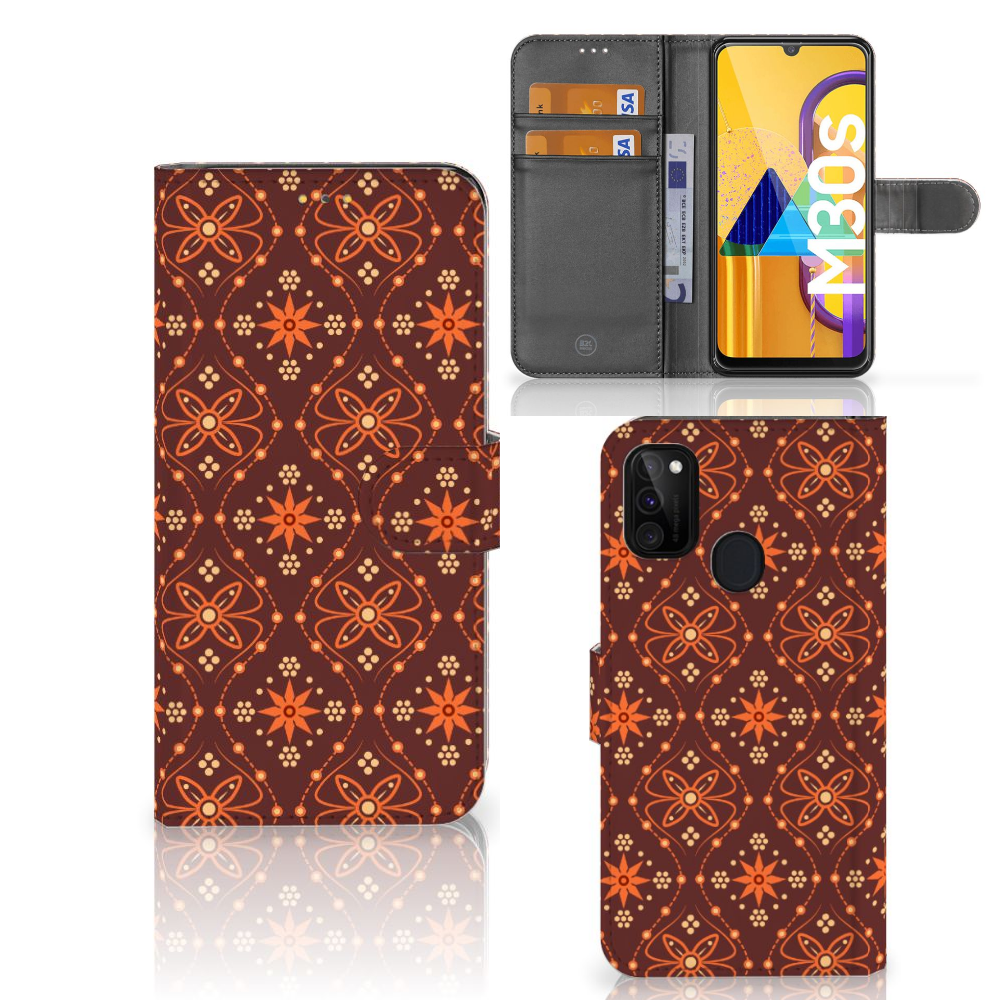 Samsung Galaxy M21 | M30s Telefoon Hoesje Batik Brown