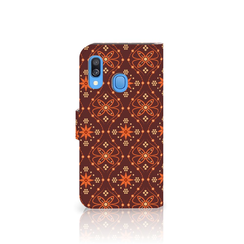 Samsung Galaxy A40 Telefoon Hoesje Batik Brown