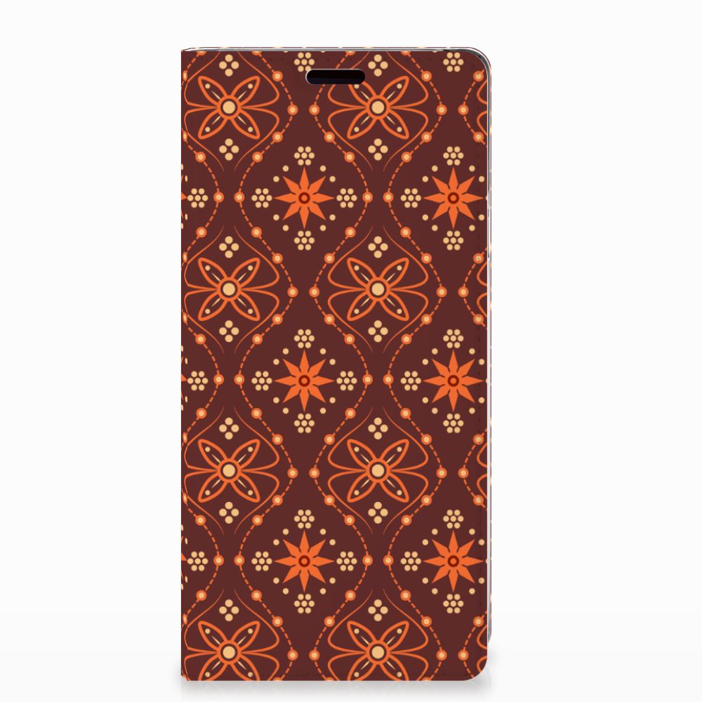 Samsung Galaxy Note 9 Hoesje met Magneet Batik Brown