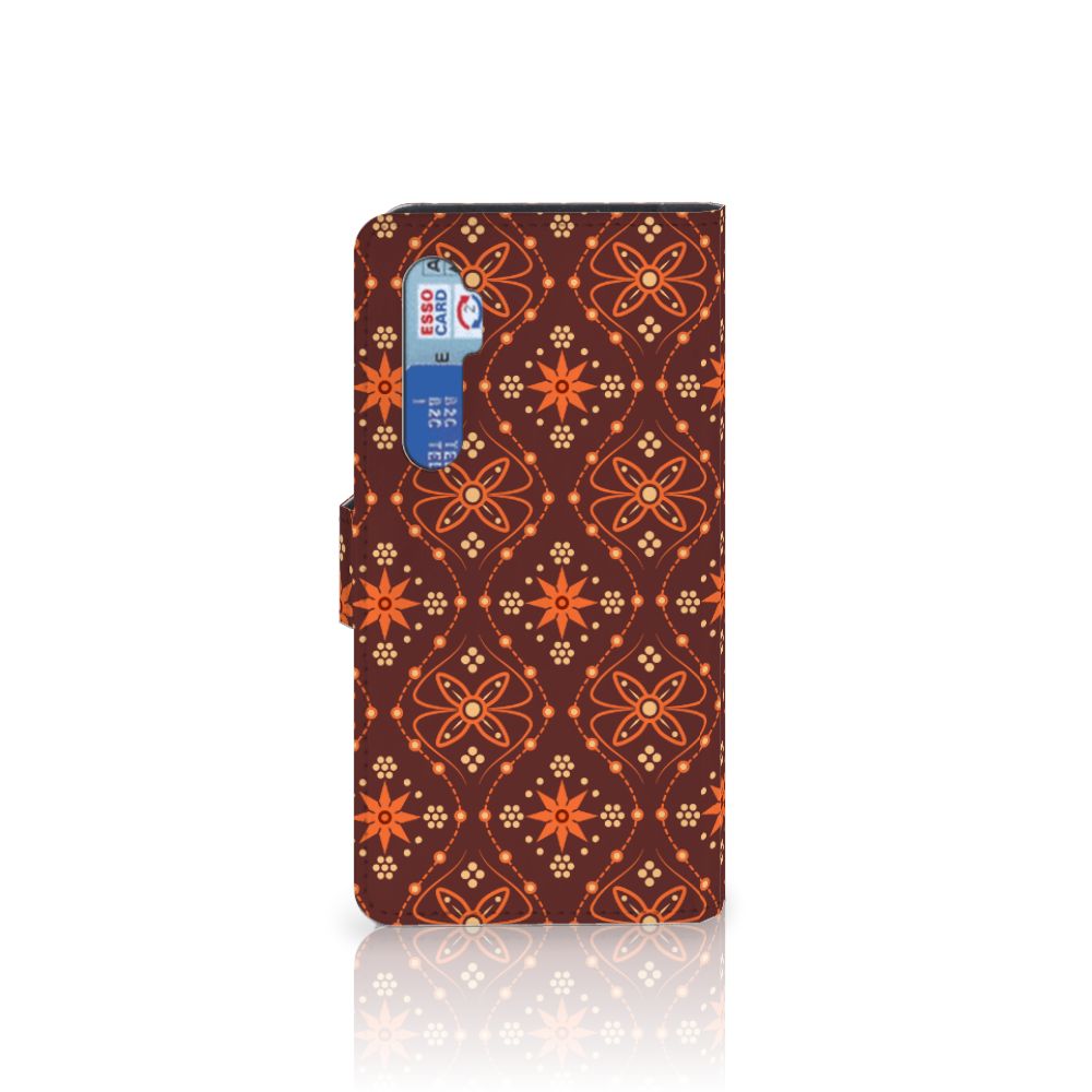 Xiaomi Mi Note 10 Lite Telefoon Hoesje Batik Brown