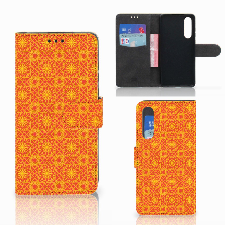 Huawei P30 Telefoon Hoesje Batik Oranje