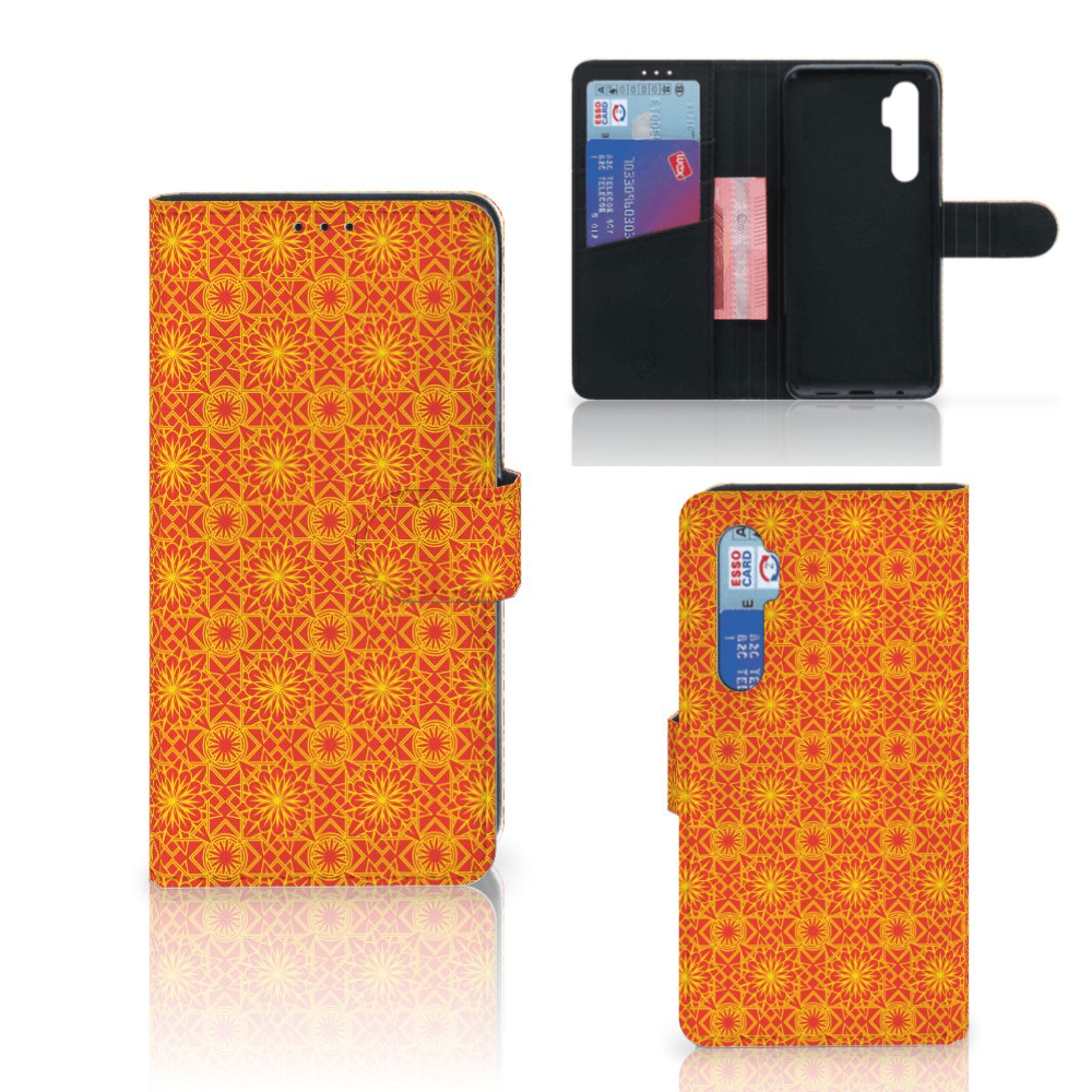 Xiaomi Mi Note 10 Lite Telefoon Hoesje Batik Oranje
