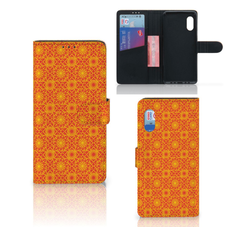 Samsung Xcover Pro Telefoon Hoesje Batik Oranje