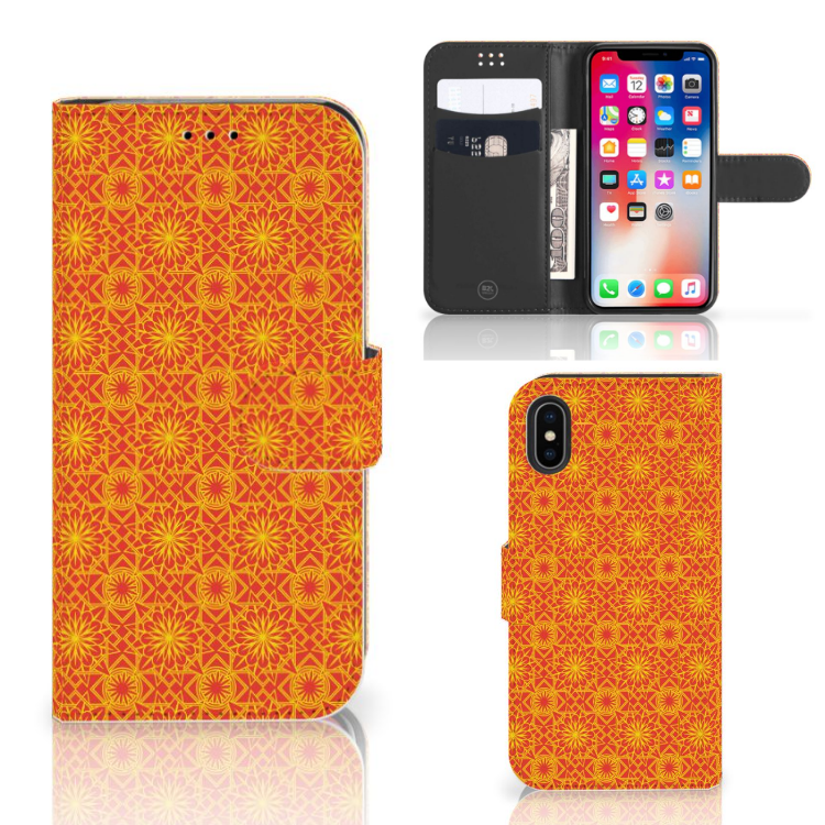 Apple iPhone X | Xs Telefoon Hoesje Batik Oranje