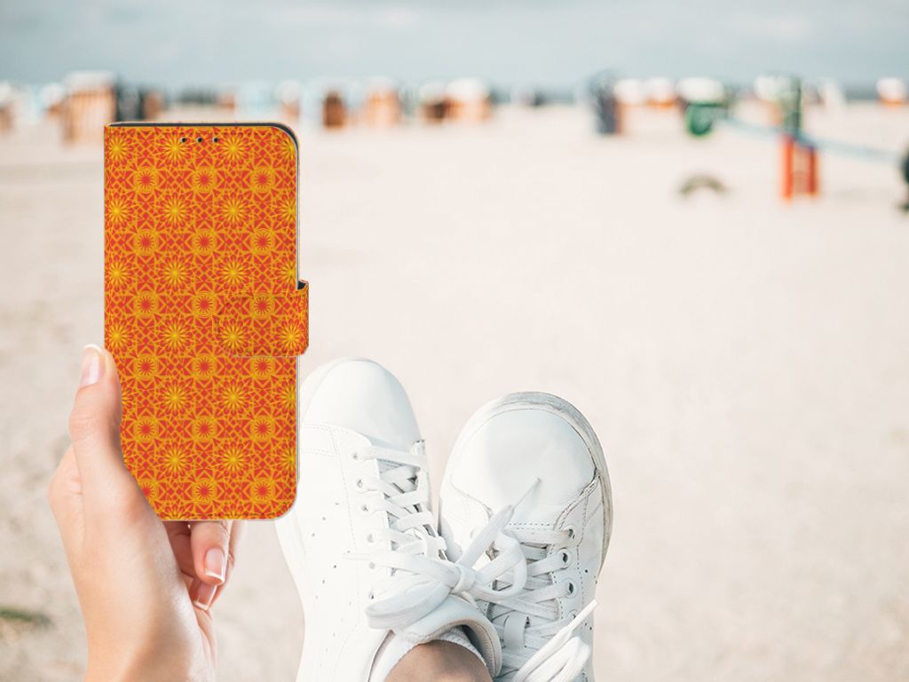 Xiaomi Mi A3 Telefoon Hoesje Batik Oranje