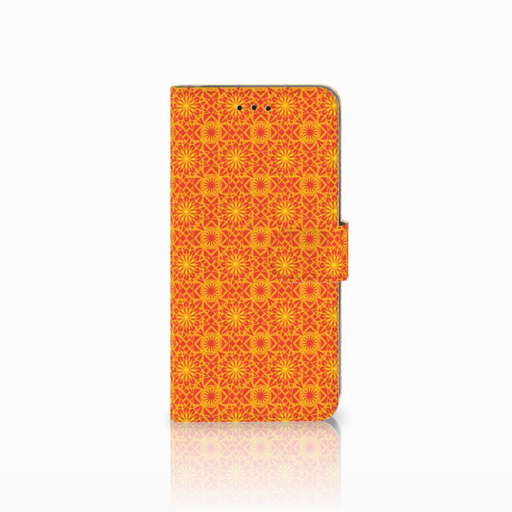 Samsung Galaxy A6 Plus 2018 Telefoon Hoesje Batik Oranje