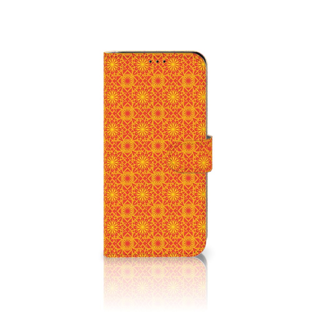 Samsung Galaxy A7 (2018) Telefoon Hoesje Batik Oranje