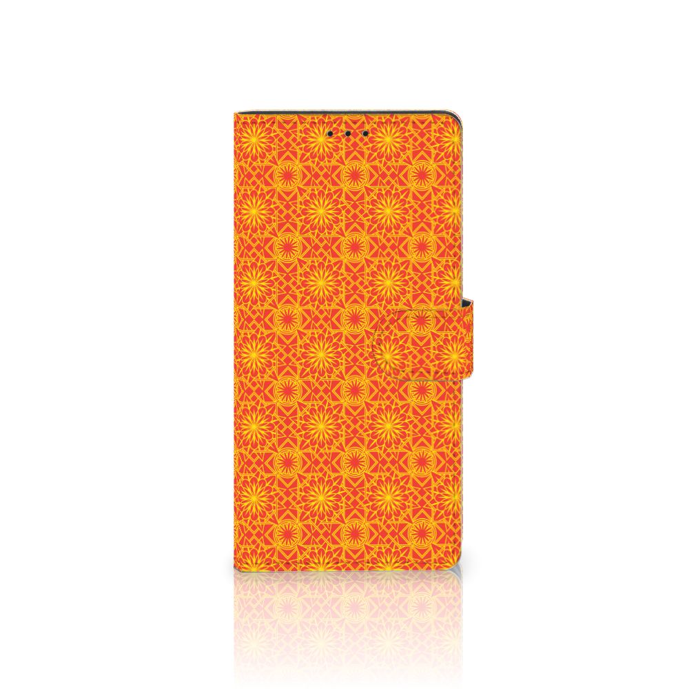 Samsung Galaxy A02s | M02s Telefoon Hoesje Batik Oranje