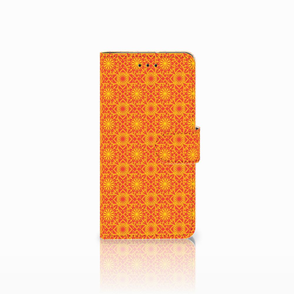 Motorola Moto G7 Play Telefoon Hoesje Batik Oranje