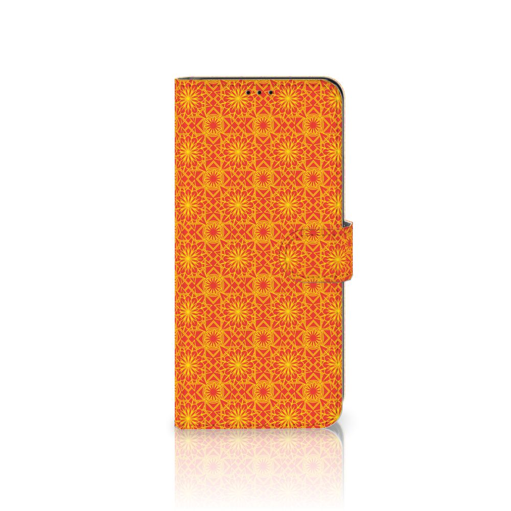 Samsung Galaxy S21 Ultra Telefoon Hoesje Batik Oranje