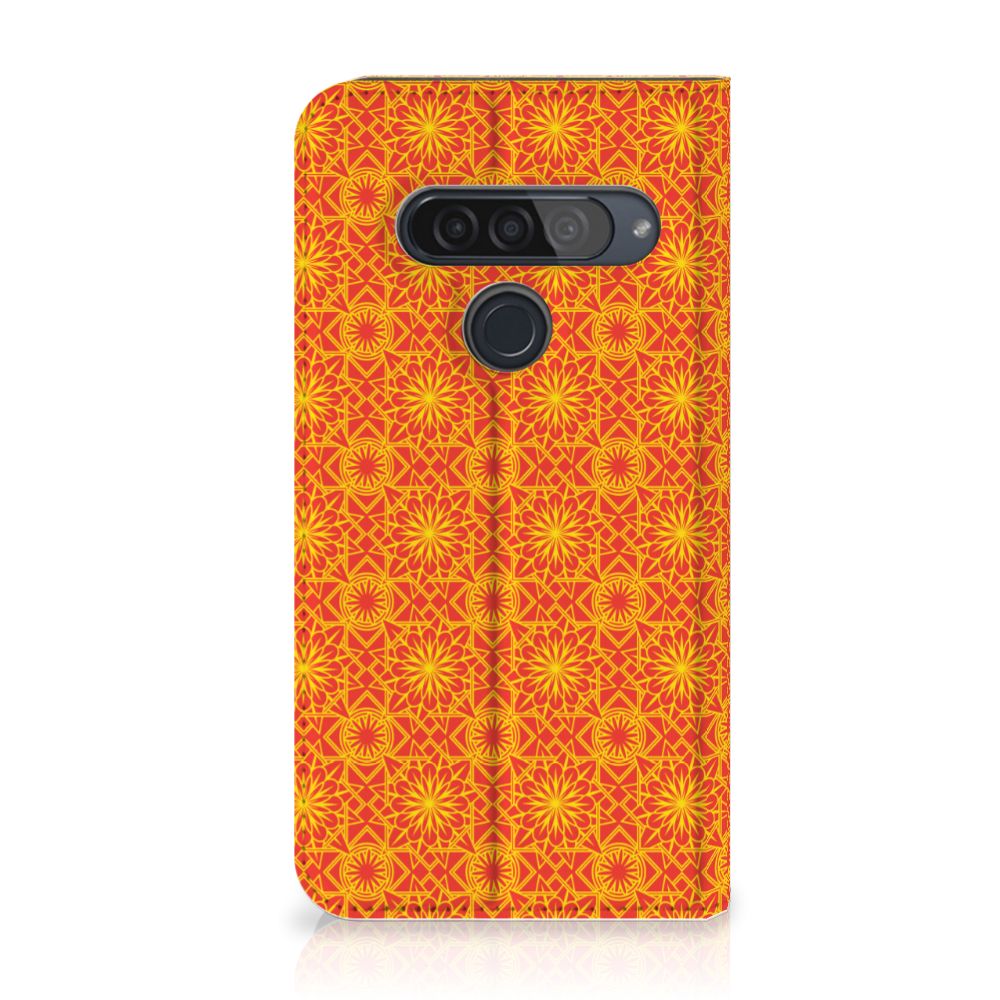 LG G8s Thinq Hoesje met Magneet Batik Oranje