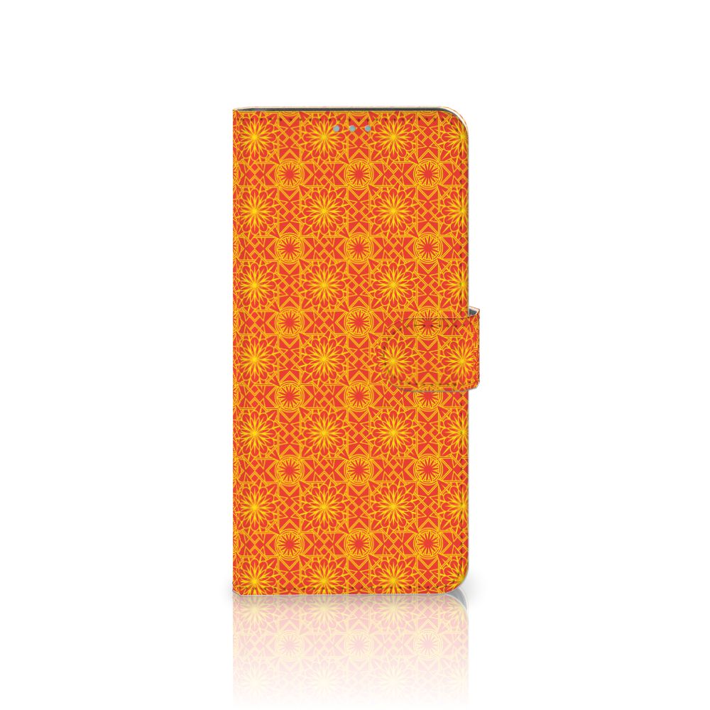 Nokia 3.4 Telefoon Hoesje Batik Oranje