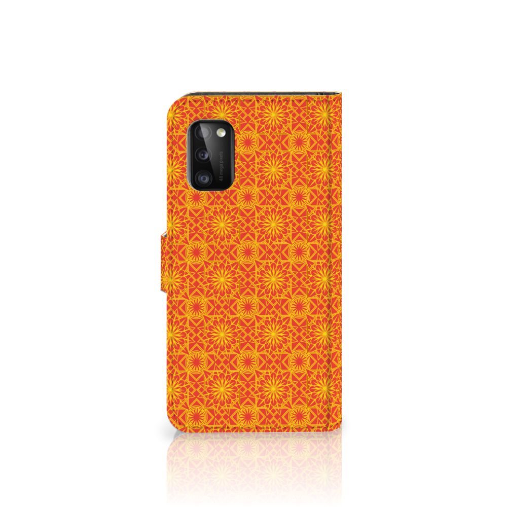 Samsung Galaxy A41 Telefoon Hoesje Batik Oranje