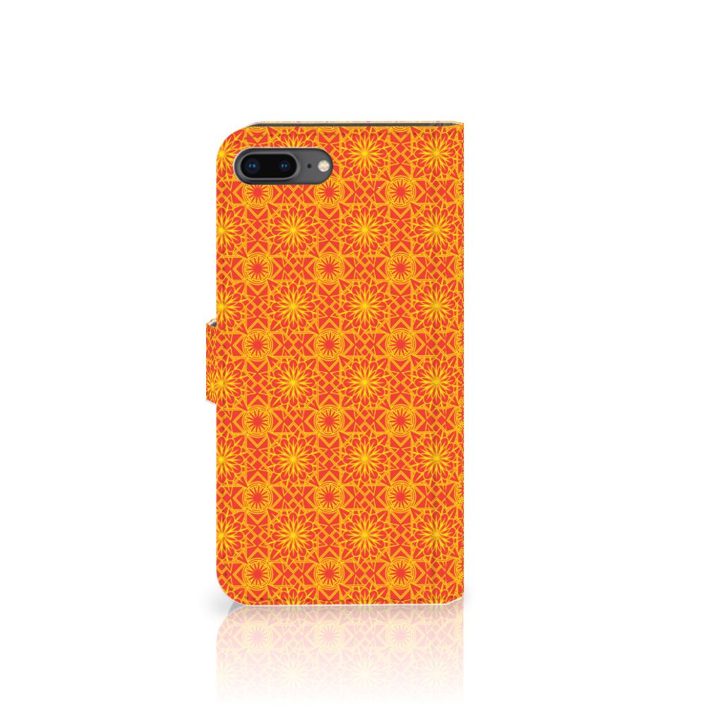 Apple iPhone 7 Plus | 8 Plus Telefoon Hoesje Batik Oranje