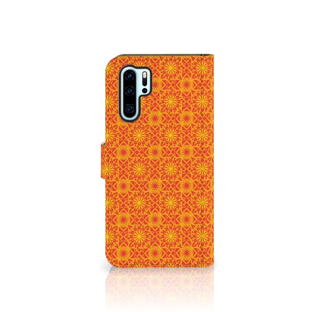 Huawei P30 Pro Telefoon Hoesje Batik Oranje
