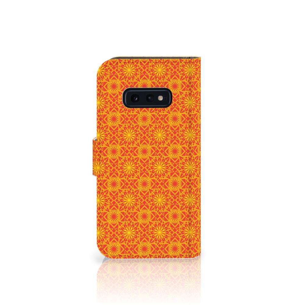 Samsung Galaxy S10e Telefoon Hoesje Batik Oranje