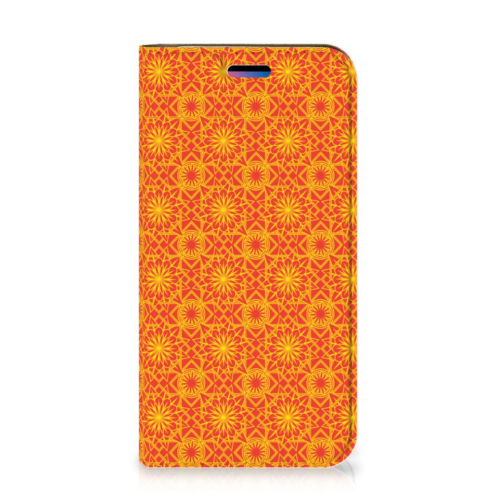 Apple iPhone X | Xs Hoesje met Magneet Batik Oranje
