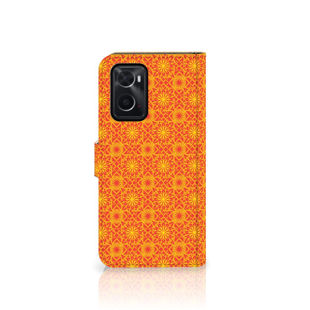 OPPO A76 | A96 Telefoon Hoesje Batik Oranje