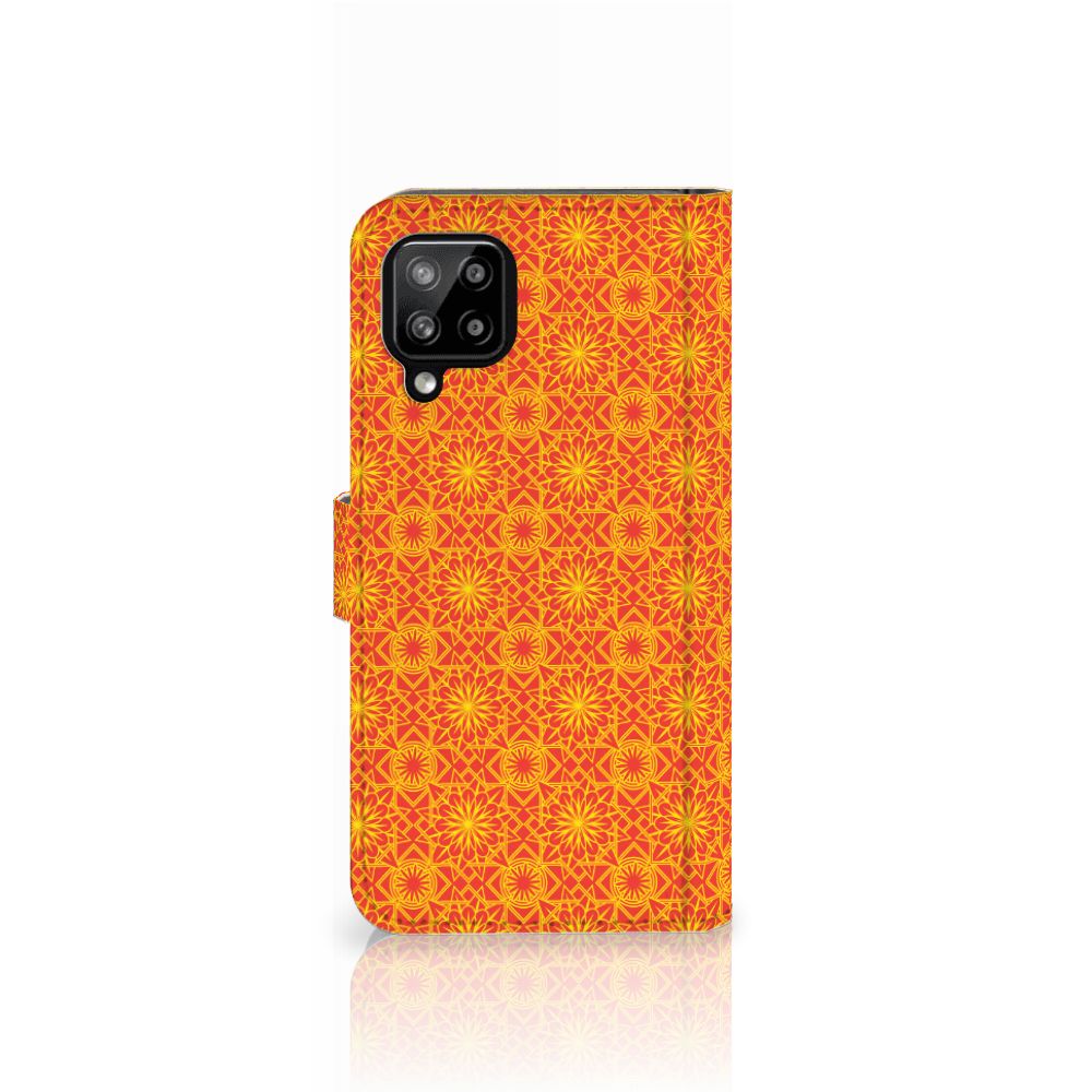 Samsung Galaxy A22 4G | M22 Telefoon Hoesje Batik Oranje