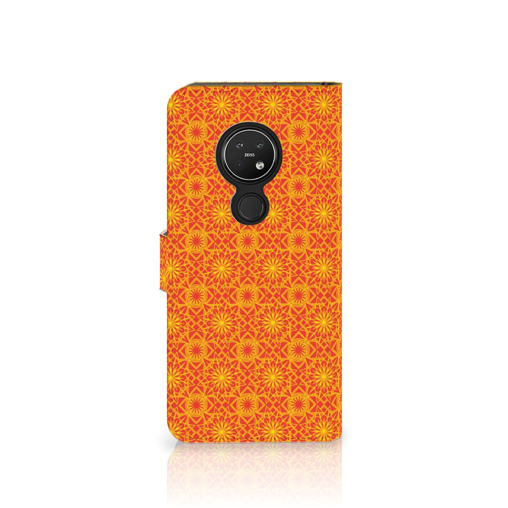 Nokia 7.2 | Nokia 6.2 Telefoon Hoesje Batik Oranje