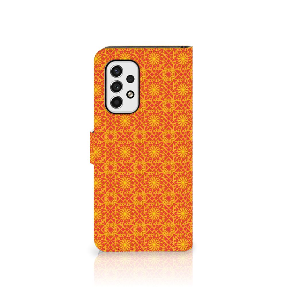 Samsung Galaxy A53 Telefoon Hoesje Batik Oranje
