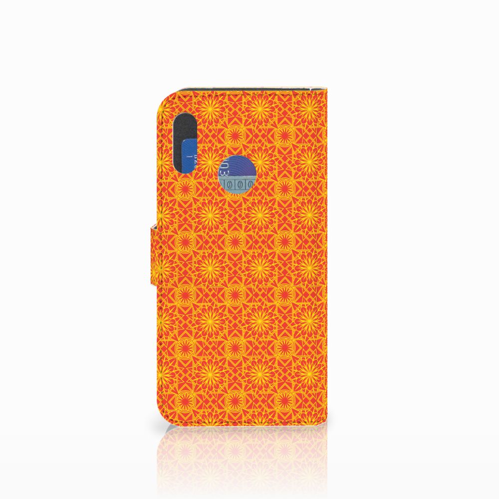 Honor 10 Lite Telefoon Hoesje Batik Oranje