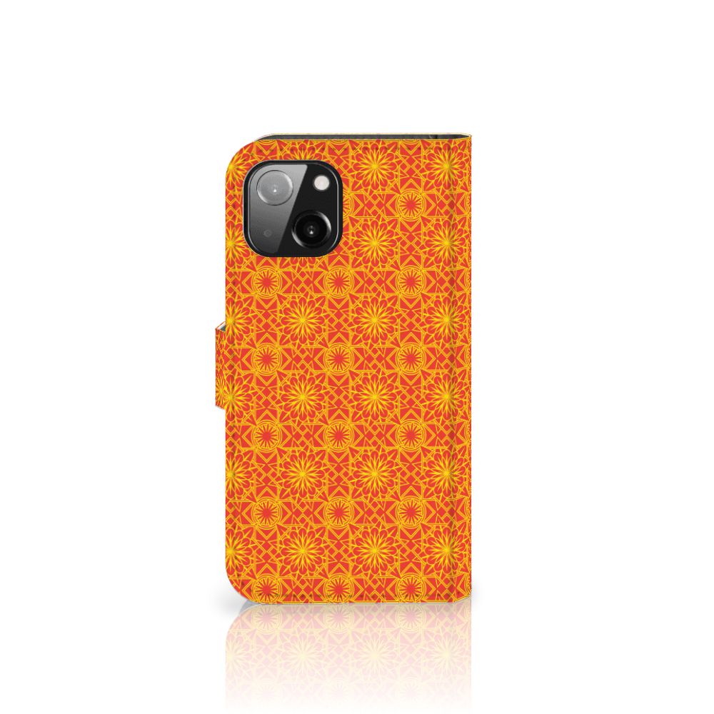 Apple iPhone 13 Telefoon Hoesje Batik Oranje