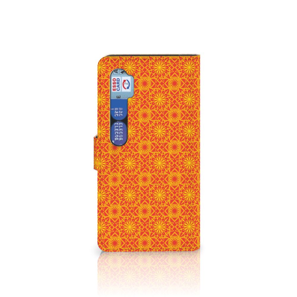 Xiaomi Mi Note 10 Pro Telefoon Hoesje Batik Oranje