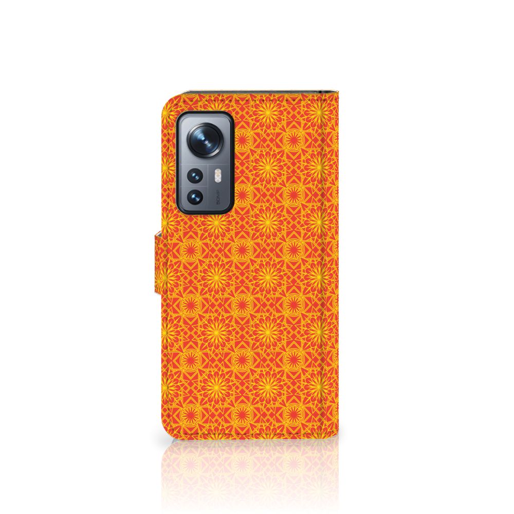 Xiaomi 12 | 12X Telefoon Hoesje Batik Oranje