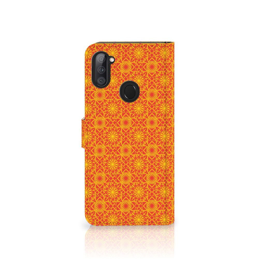 Samsung Galaxy M11 | A11 Telefoon Hoesje Batik Oranje