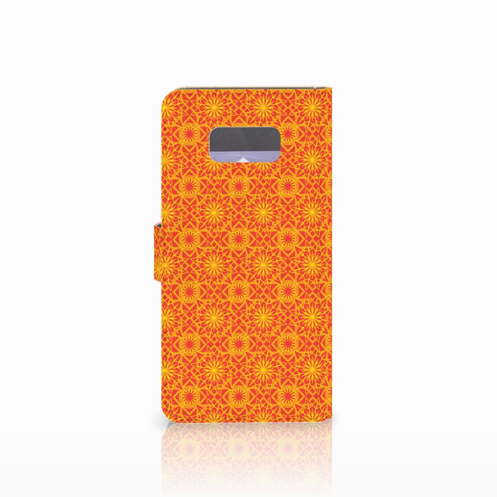 Samsung Galaxy S8 Plus Telefoon Hoesje Batik Oranje