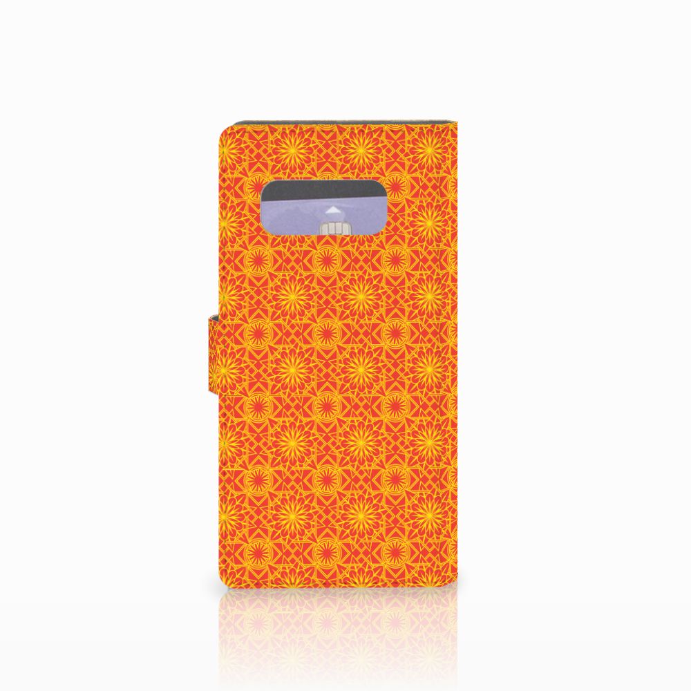 Samsung Galaxy Note 8 Telefoon Hoesje Batik Oranje