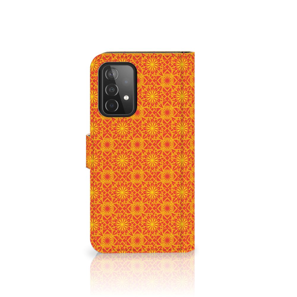 Samsung Galaxy A52 Telefoon Hoesje Batik Oranje