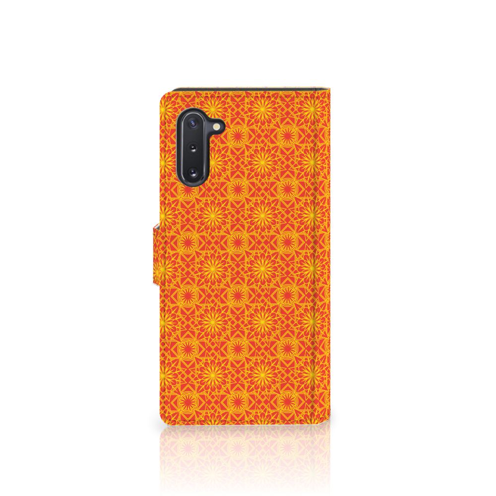 Samsung Galaxy Note 10 Telefoon Hoesje Batik Oranje