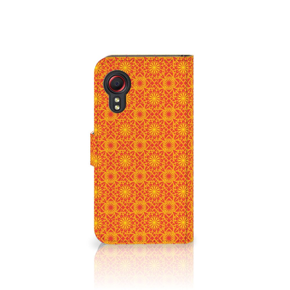 Samsung Galaxy Xcover 5 Telefoon Hoesje Batik Oranje