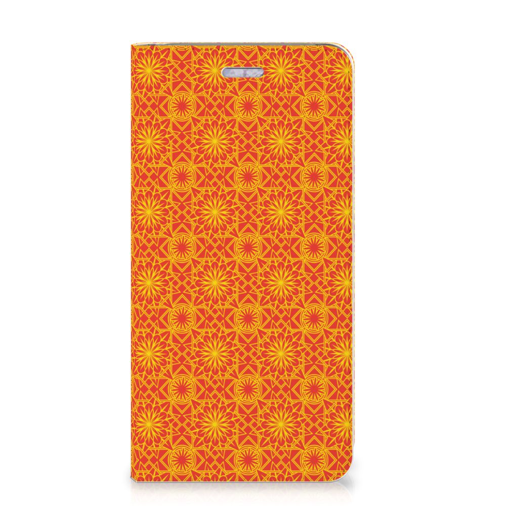 Nokia 9 PureView Hoesje met Magneet Batik Oranje