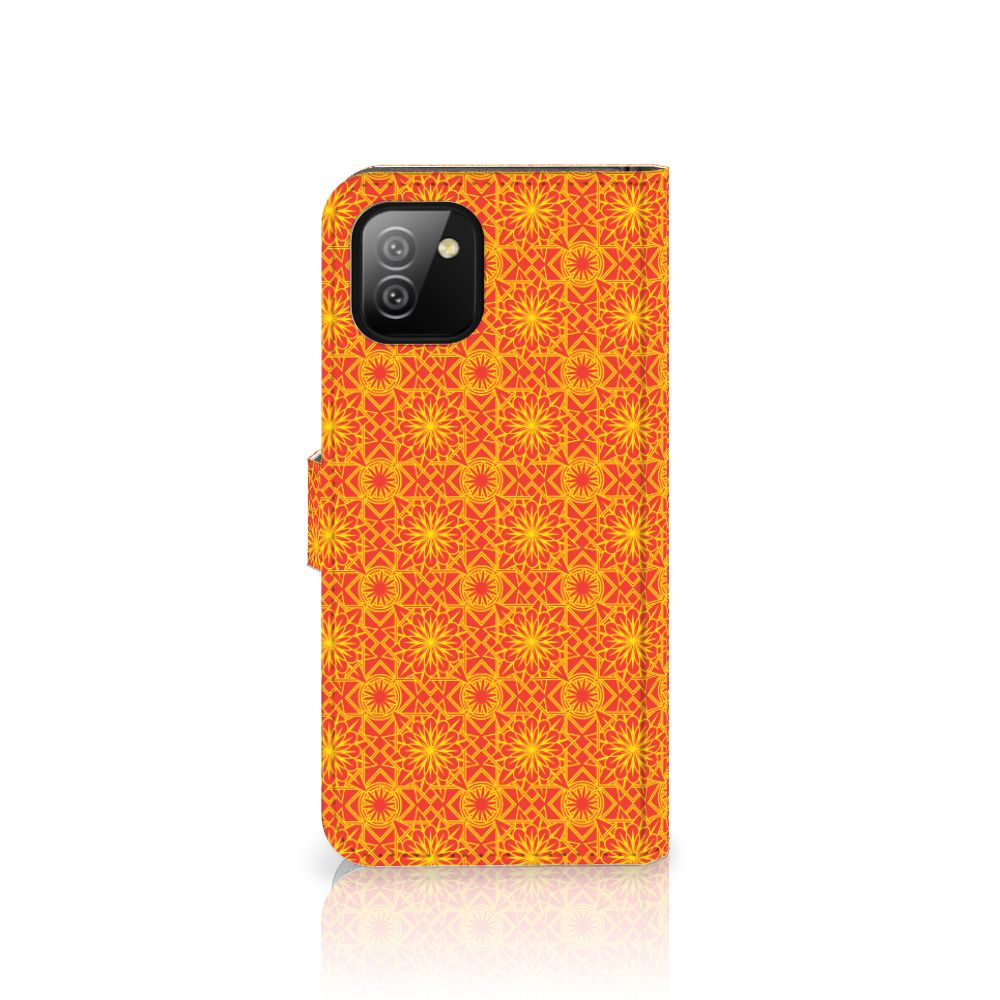 Samsung Galaxy A03 Telefoon Hoesje Batik Oranje