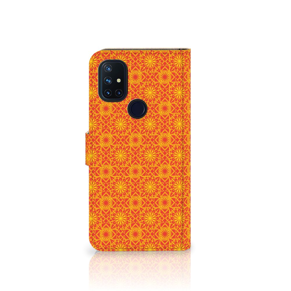 OnePlus Nord N10 Telefoon Hoesje Batik Oranje