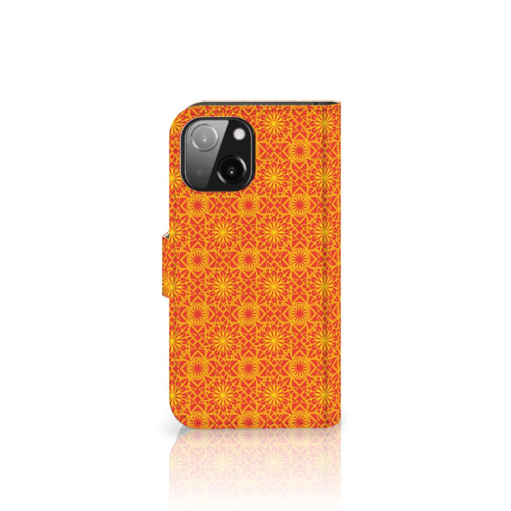 iPhone 13 Mini Telefoon Hoesje Batik Oranje