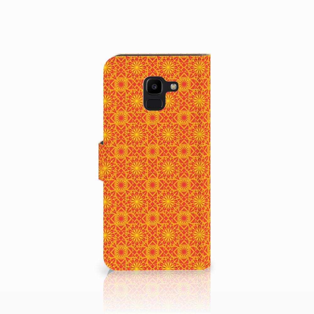 Samsung Galaxy J6 2018 Telefoon Hoesje Batik Oranje