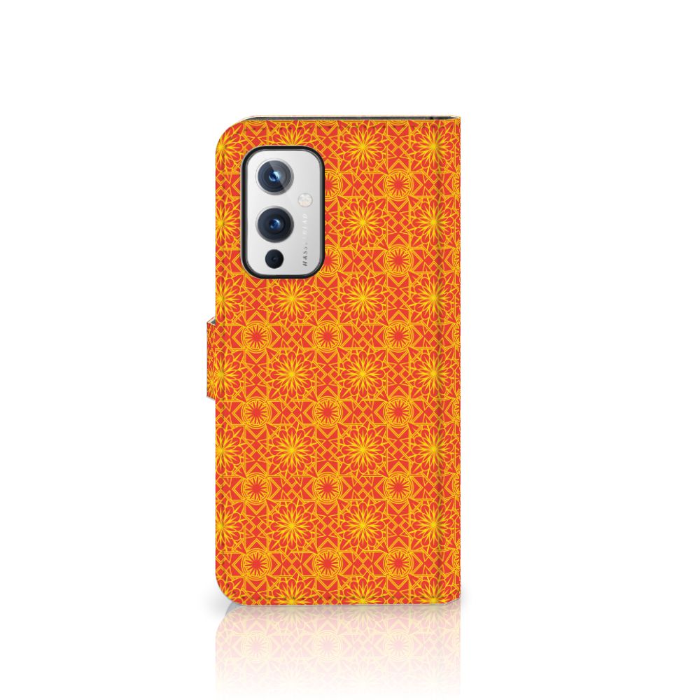 OnePlus 9 Telefoon Hoesje Batik Oranje